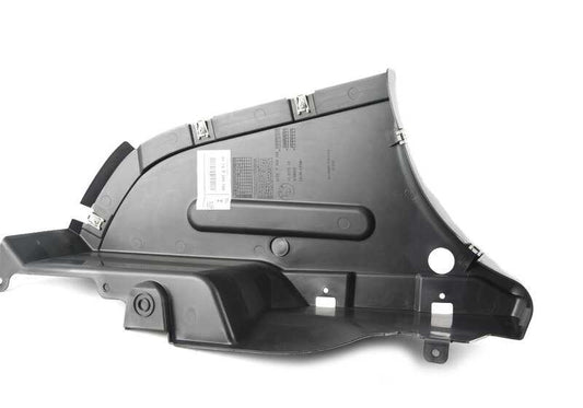 Protector inferior bajo carrocería trasero izquierdo OEM 51757260769 para BMW F32, F33, F34, F36, F82, F83. Original BMW.
