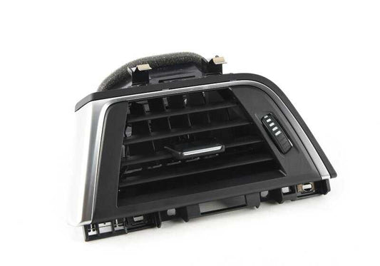 Rejilla de ventilación izquierda cromada OEM 64229346226 para BMW Serie 3 F30, F30N, F31, F31N, F34, F34N, F80N y Serie 4 F32, F32N, F33, F33N, F36, F36N, F83, F83N. Original BMW.