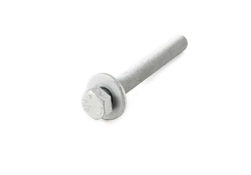 Tornillo hexagonal con arandela OEM 33306786218 para BMW F07 5 Series (520d, 528i, 530d). Se utiliza en la suspensión trasera. Original BMW.