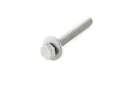 Tornillo hexagonal con arandela OEM 33306786218 para BMW F07 5 Series (520d, 528i, 530d). Se utiliza en la suspensión trasera. Original BMW.