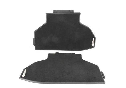 Alfombrillas traseras de tela OEM 51472288261 para BMW X6 F16. Protegen contra suciedad y desgaste. Fáciles de instalar con sistema de anclaje original. Original BMW.
