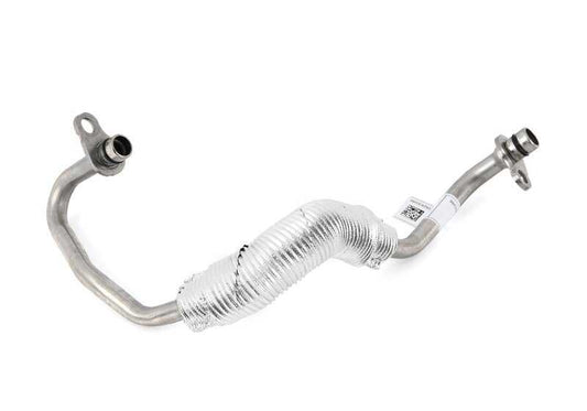 Tubería refrigerante turbo OEM 11537617532 para BMW F45 y F46 (220i, 225i, 225i xDrive). Compatible con motores B48M y B48O. Original BMW.
