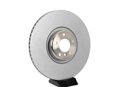 Disco de freno ventilado ligero derecho OEM 34116898728 para BMW E70, E71, F15, F16. Original BMW.