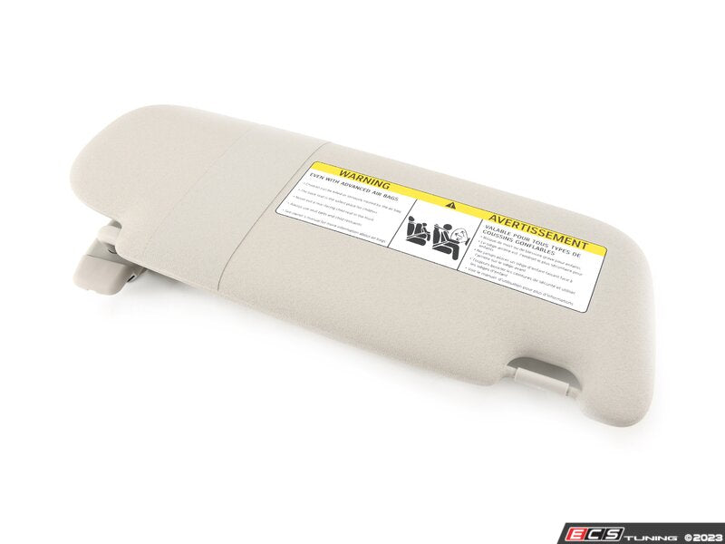 Parasol interior delantero izquierdo gris con etiqueta OEM 51447402943 para MINI Clubman F54, F54 LCI... y más. Original MINI.