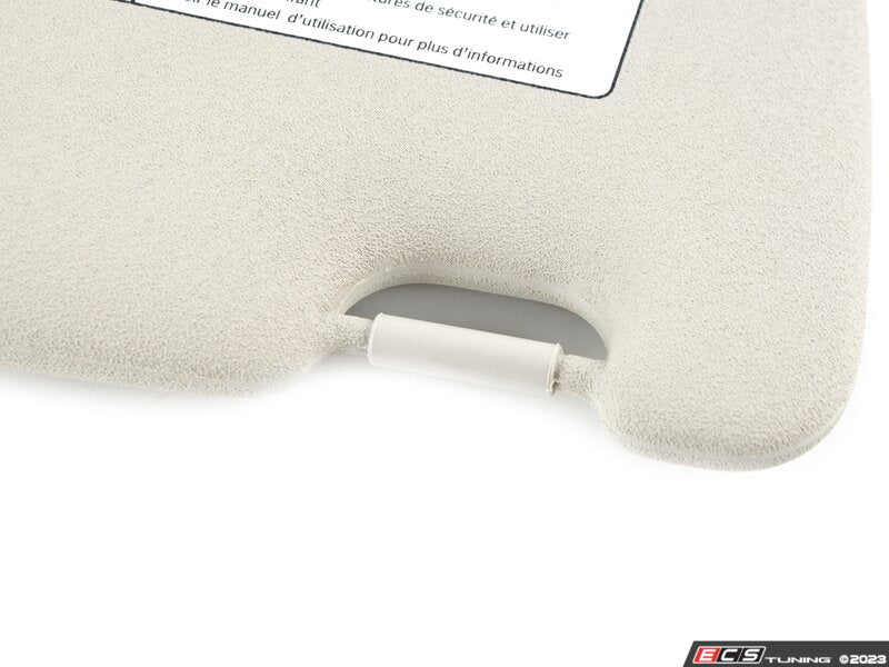 Parasol interior delantero izquierdo gris con etiqueta OEM 51447402943 para MINI Clubman F54, F54 LCI... y más. Original MINI.