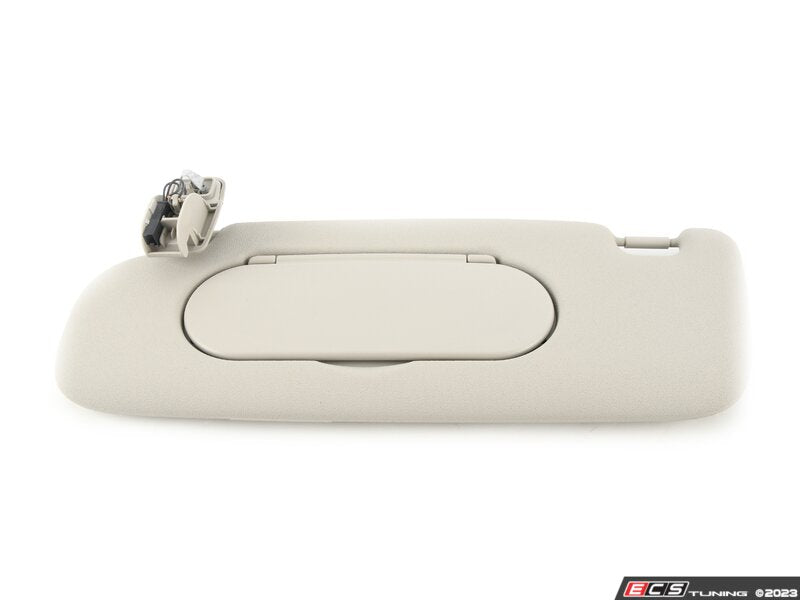 Parasol interior delantero izquierdo gris con etiqueta OEM 51447402943 para MINI Clubman F54, F54 LCI... y más. Original MINI.