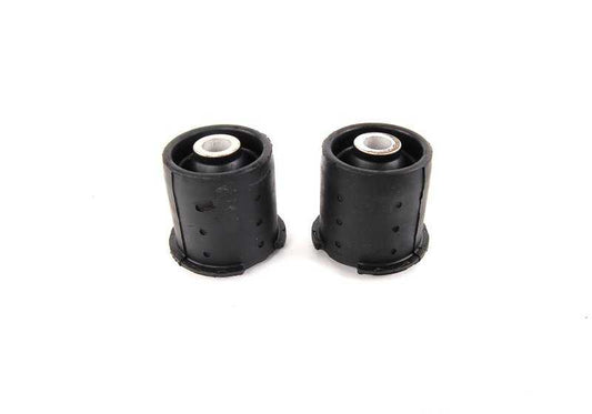 Silentblocks traseros OEM 33319059301 para BMW E36 316i (modelos BE11, BE12, BE21, BE22, CA11, CA12, CA21, CA22, CA71, CA72). Original BMW.