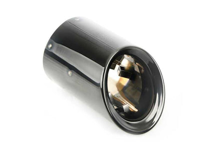 Embellecedor de escape negro brillante OEM 18305A27118 para BMW G20, G20N, G21N, G22N, G23N, G26N. Compatible con Shadow Line brillante. Original BMW.