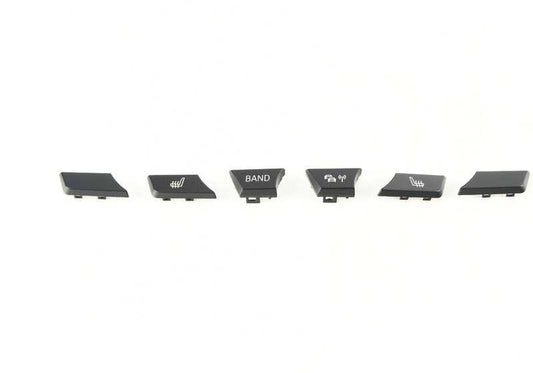 Kit reparación panel control radio y clima OEM 64119388809 para BMW F15, F16, F85, F86. Compatible con modelos X5 y X6. Sustituye botones dañados del climatizador/radio. Original BMW.