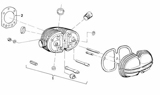 Culata derecha para BMW (OEM 11121262954). Original BMW