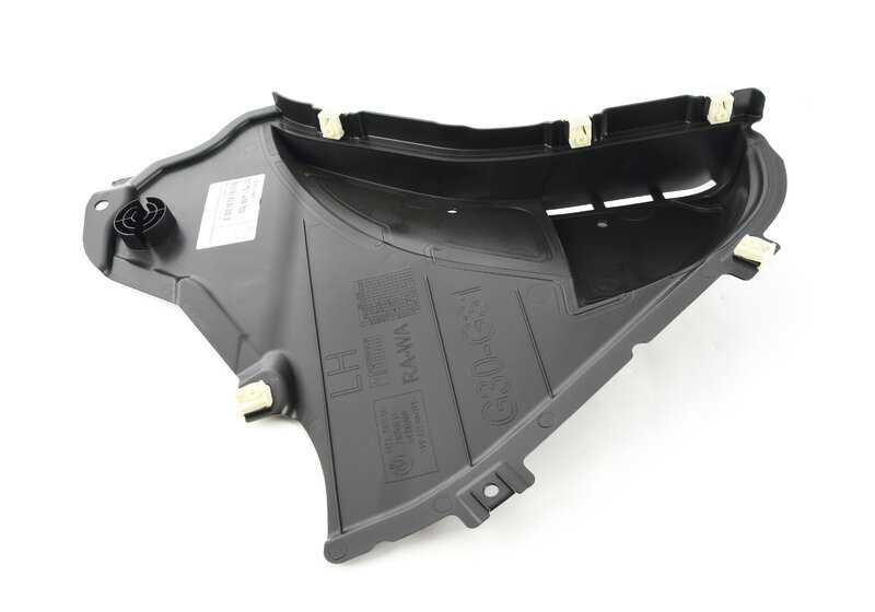Cubierta inferior izquierda OEM 51757340743 para BMW G30, G31, G38, G38N. Original BMW.