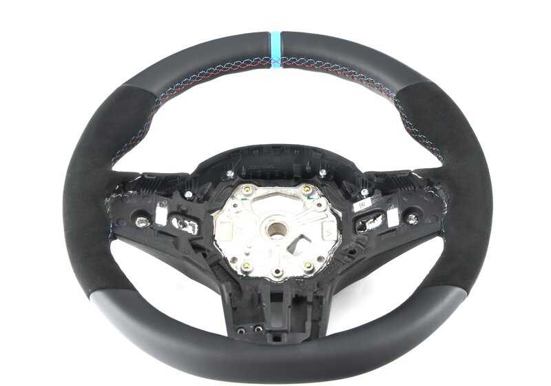 Volante M Performance OEM 32302462910 con Alcantara para BMW G87 (2er), G80 (M3, M3 CS, M3 Competition). No compatible con asistentes de conducción ni calefacción. Original BMW.