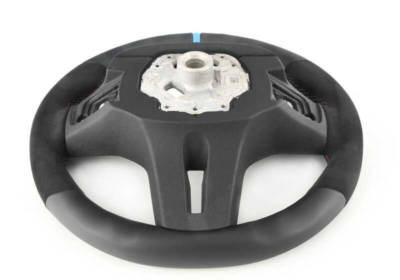 Volante M Performance OEM 32302462910 con Alcantara para BMW G87 (2er), G80 (M3, M3 CS, M3 Competition). No compatible con asistentes de conducción ni calefacción. Original BMW.