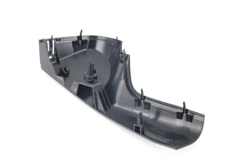 Juego tapas base espejo retrovisor OEM 51169108973 para BMW G05, F95, G07, G18. Original BMW.