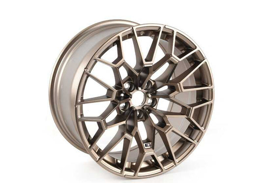 Alloy tires M Sternspeiche 827 OEM 36107884365 for BMW G80 (Series 3) and G82 (Series 4). Measures 9.5x19 ET20. Bronze gold color. Original BMW.