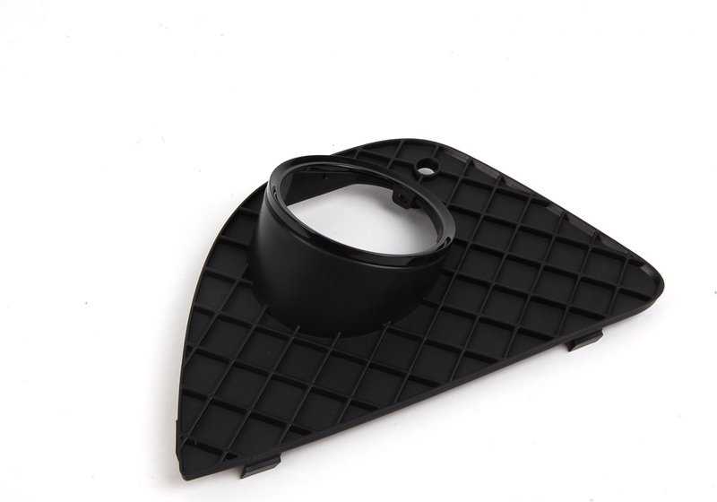 Rejilla lateral derecha OEM 51117147526 para BMW Serie 3 E46 (316Ci, 318Ci) en color negro. Original BMW.