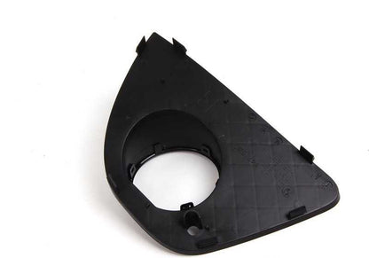 Rejilla lateral derecha OEM 51117147526 para BMW Serie 3 E46 (316Ci, 318Ci) en color negro. Original BMW.