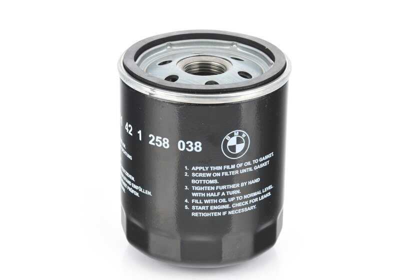 Filtro de aceite OEM 11421258038 para BMW E21, E30, E12, E28. Original BMW.