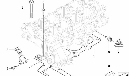 Avelnado -Schraube für BMW 1 E87 -Serie, Serie 3 E46, E90, E91, E92, E93, Serie 5 E39, E60, E61, Serie 6 E63N, E64N, Serie 7 E38, E65, E66, X3 E83, X5 E53, E70, E70, E70, E70, E70, X6 E71 (OEM 11127806199). Original BMW