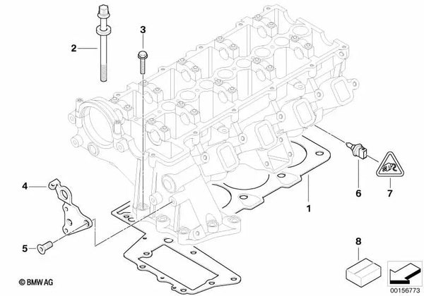 Aufhängelasche para BMW E46, E90, E91, E92, E60N, E61N, E63N, E64N, E83, E70, E71 (OEM 11127794757). Original BMW