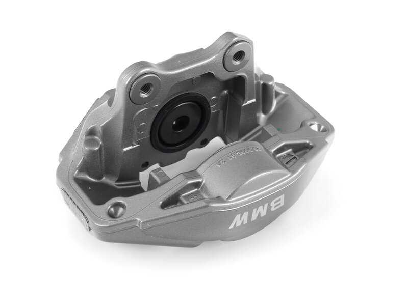 Pinza de freno delantera izquierda OEM 34206785237 para BMW E82, E88. Original BMW.