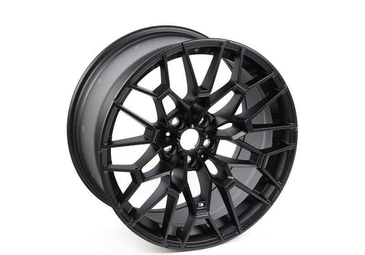 Llanta de aleación OEM 36108093840 diseño M Doble Radio 827 en negro mate para BMW G80 M3 CS, G82 M4 CSL y G82N M4 CS. Compatible con versiones xDrive y propulsión. Original BMW.
