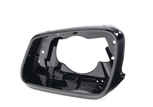 Soporte izquierdo para retrovisor exterior Shadow-Line OEM 51167266031 para BMW E60, E61, F07, F10, F11, E63, E64, F06, F12, F13, F01, F02, F04. Original BMW.