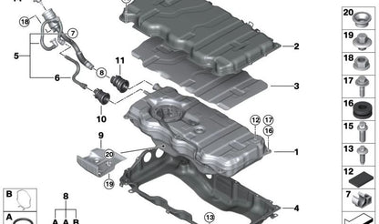 Vis hexagonale avec laveuse OEM 07119907857 pour BMW G20, G21, F90, G30, G31, G38, G60, G61, G68, G32, G11, G12, G70, F91, F92, F93, G14, G15, G16, G01, F97, F97, G45, F98, G05, G09. BMW d'origine.
