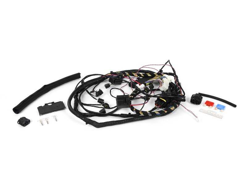 Kit de reparación de cableado delantero derecho OEM 61129206219 para BMW E90, E91, E92, E93. Original BMW.