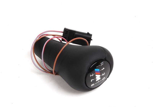 Illuminated leather shift knob for BMW E36 (OEM 25112228742). Original BMW.