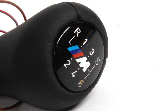 Illuminated leather shift knob for BMW E36 (OEM 25112228742). Original BMW.