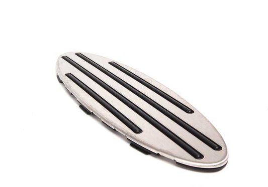 Reposa-pies de acero inoxidable OEM 51477149471 para MINI R56, F56, Clubman R55, Cabrio R57, Countryman F60... y más. Original MINI.