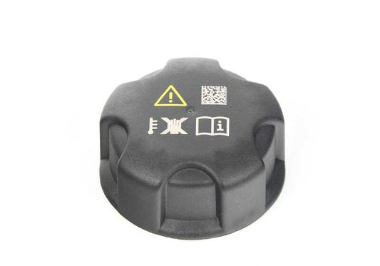 Tapón rosca del depósito refrigerante OEM 17135A1BD89 para BMW F20 (120i, 125i, M140i). Original BMW.