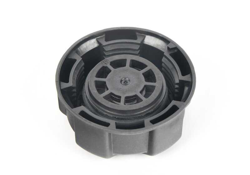 Tapón rosca del depósito refrigerante OEM 17135A1BD89 para BMW F20 (120i, 125i, M140i). Original BMW.
