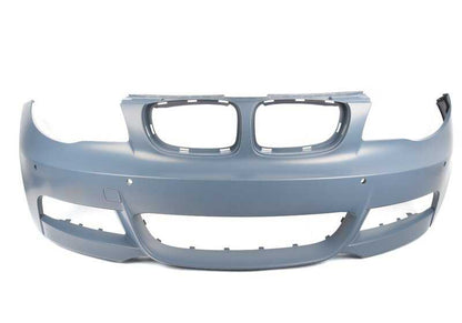 OEM 5118057507 Printing front bumper for BMW E82, E88. Compatible with parking sensors (PDC). Original BMW replacement.