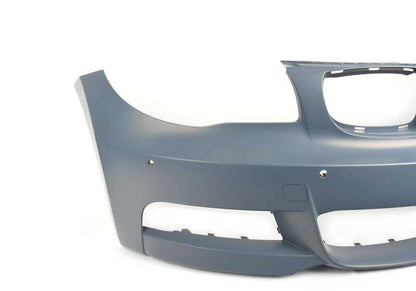 OEM 5118057507 Printing front bumper for BMW E82, E88. Compatible with parking sensors (PDC). Original BMW replacement.
