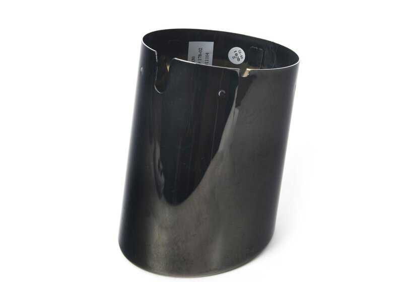 Embellecedor de escape negro cromado OEM 18308679178 para BMW G29. Original BMW.