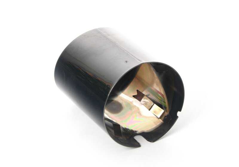 Embellecedor de escape negro cromado OEM 18308679178 para BMW G29. Original BMW.