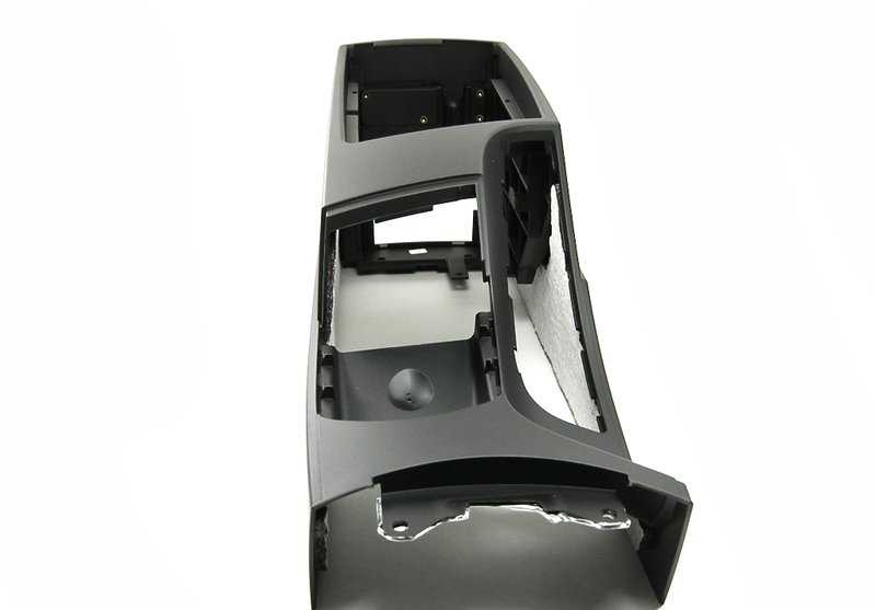 Consola central negra OEM 51163404787 para BMW X3 E83, E83N. Recambio original BMW.