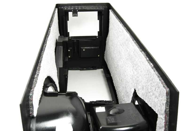 Consola central negra OEM 51163404787 para BMW X3 E83, E83N. Recambio original BMW.