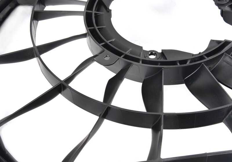 Fan shroud with acoustic ring OEM 17427953224 for BMW G05, G06, G07. Original BMW.