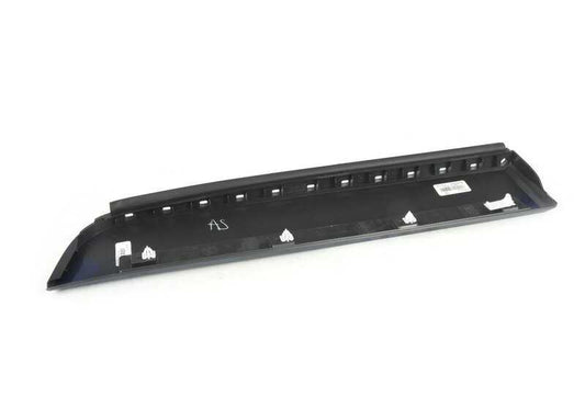 Moldura lateral puerta trasera derecha OEM 51138052084 para BMW X3 F25 y X4 F26. Original BMW.
