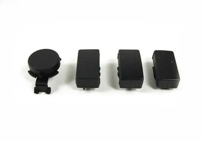 Juego de embellecedores para asiento OEM 52108219227 para BMW E39, E38. Compatible con modelos 520d, 520i con distintas configuraciones de motor y transmisión. Color negro. Original BMW.