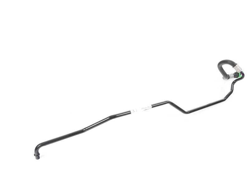 Tubería de refrigeración de aceite OEM 17227577635 para BMW E81, E82, E87, E88, E90, E91, E92, E93, E89. Original BMW.