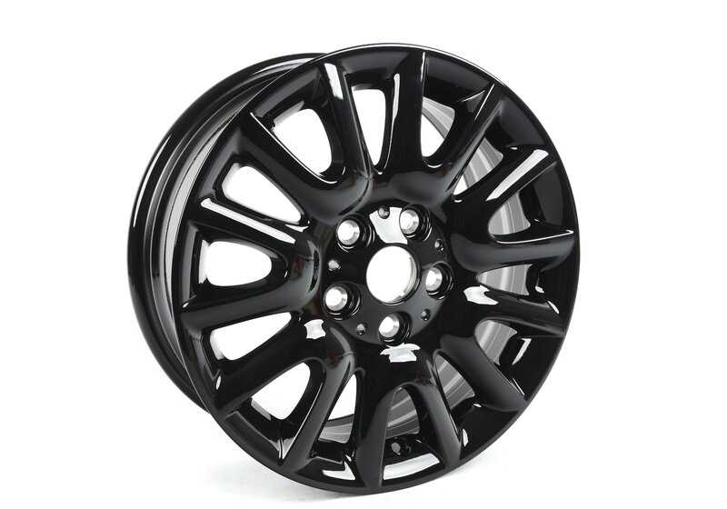 Llanta de aluminio negra Victory Spoke 16" OEM 36116855106 para MINI F55, F56, F57, F56 BEV… y más. Original MINI.