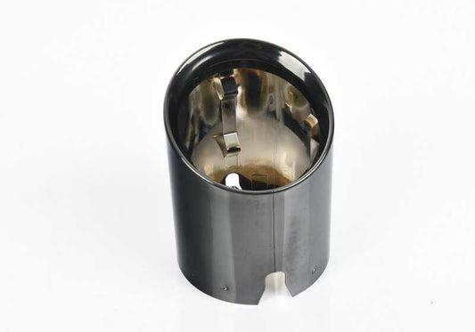 Embellecedor de salida de escape negro cromo OEM 18308096126 para BMW G87, G80, G81, G82, G83, G90, G99. Original BMW.