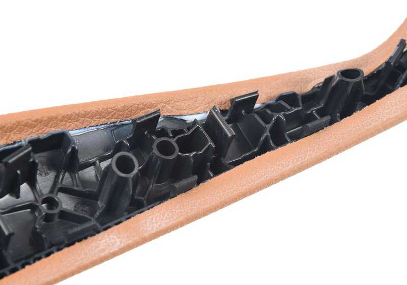 Embellecedor tirador interior puerta izquierda OEM 51417491855 para BMW G30, G31. Original BMW.