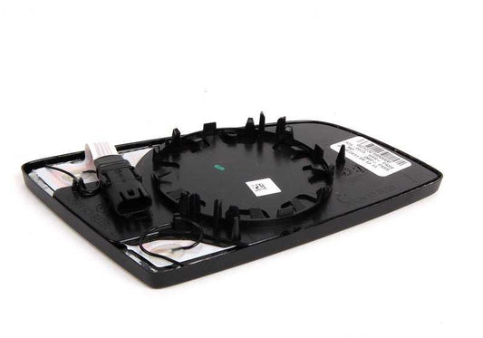 Cristal espejo retrovisor izquierdo calefactable OEM 51167168183 para BMW E60, E61, E63, E64. Recambio original BMW.