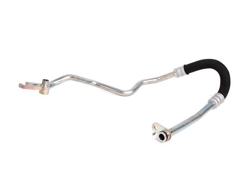 Tubo de retorno del radiador de aceite OEM 17227565938 para BMW E60, E60N, E61, E61N, E63, E63N, E64, E64N. Original BMW.