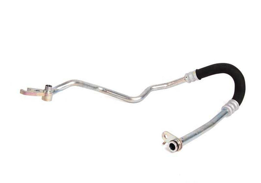 Tubo de retorno del radiador de aceite OEM 17227565938 para BMW E60, E60N, E61, E61N, E63, E63N, E64, E64N. Original BMW.